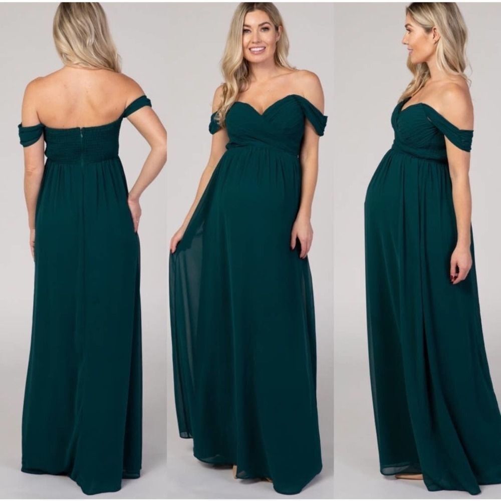 Maniju Off The Shoulder Chiffon Drrss Size L